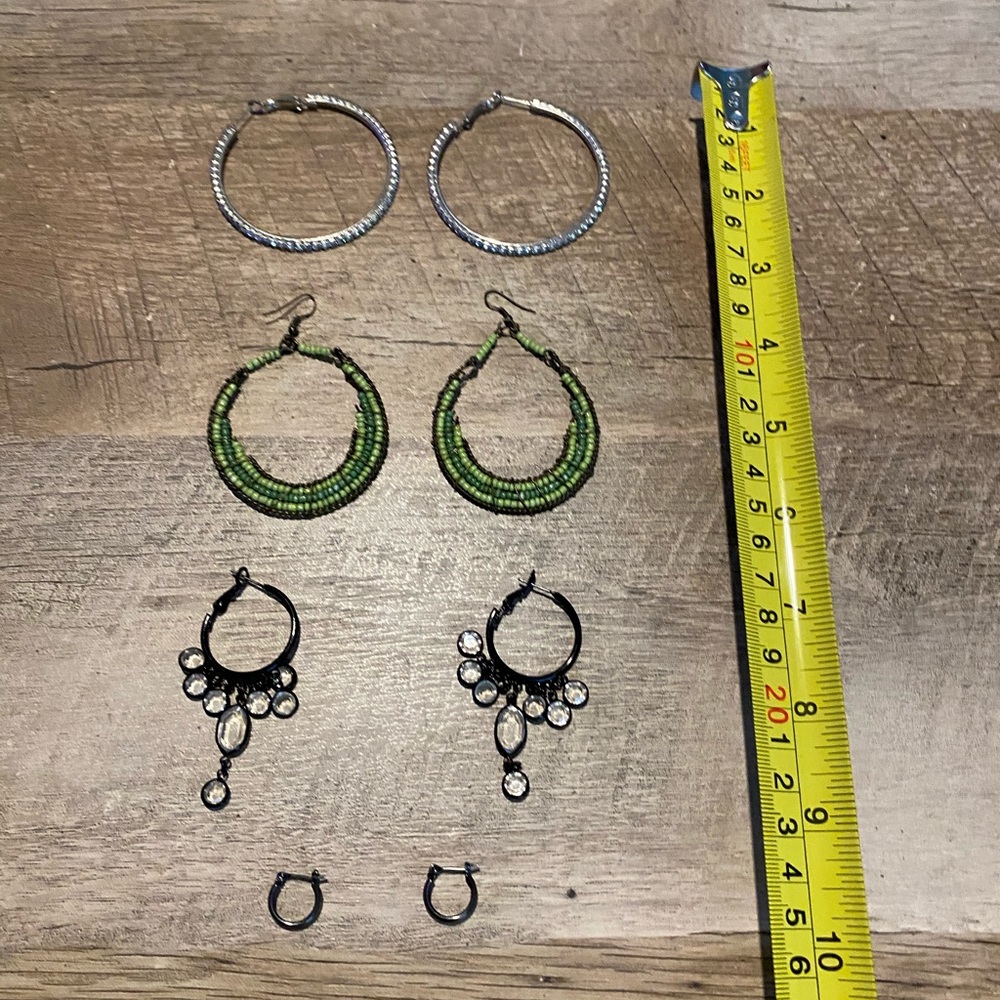 4 sets of hope earrings